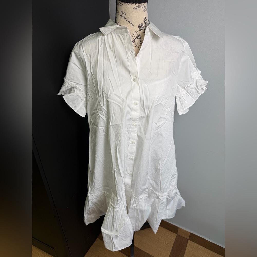 J.Crew Amelia shirtdress in cotton poplin NWT Size M